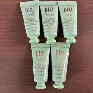 5 Pixi Skintreats T-Zone Peel Off Mask Pore Purifier .5oz Travel Sample Size